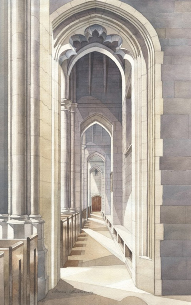 Chapel interior arches